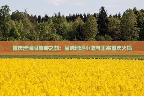 重庆渣滓洞旅游之旅：品味地道小吃与正宗重庆火锅