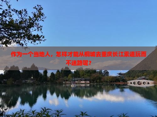作为一个当地人，怎样才能从桐城去重庆长江索道玩而不迷路呢？