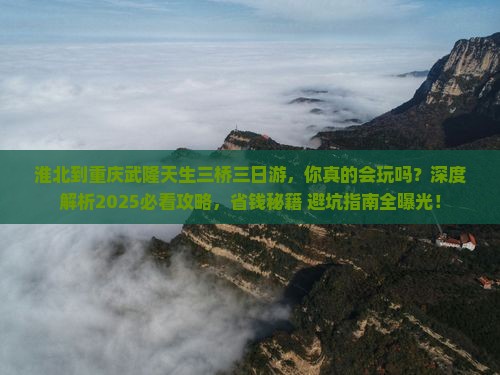 淮北到重庆武隆天生三桥三日游