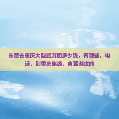 东营去重庆大型旅游团