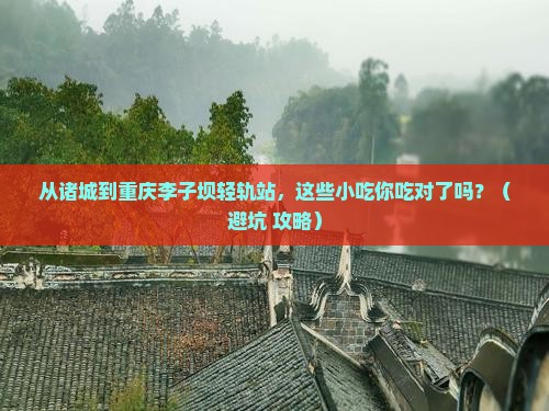 诸城到重庆李子坝轻轨站旅游小吃