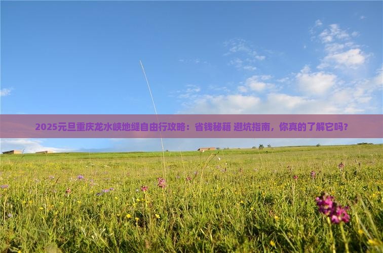 元旦去重庆龙水峡地缝自由行