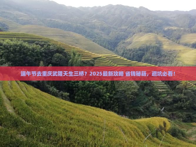 端午节到重庆武隆天生三桥景点