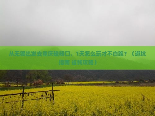 无锡去重庆磁器口一日