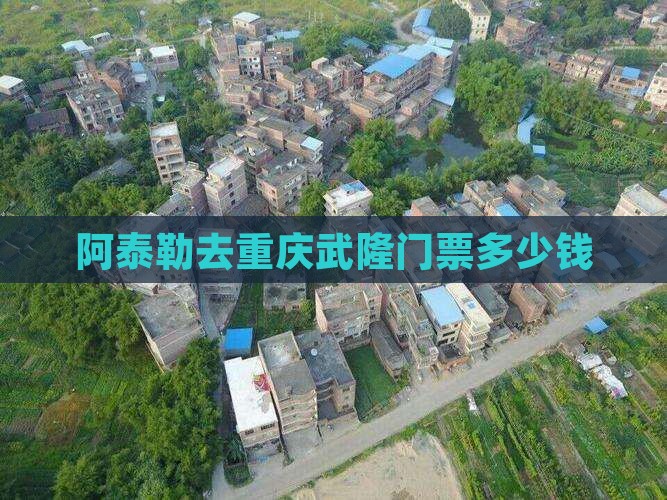 阿泰勒去重庆武隆门票