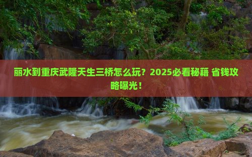 丽水到重庆武隆天生三桥必去地