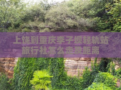 上饶到重庆李子坝轻轨站旅行社怎么走及距离