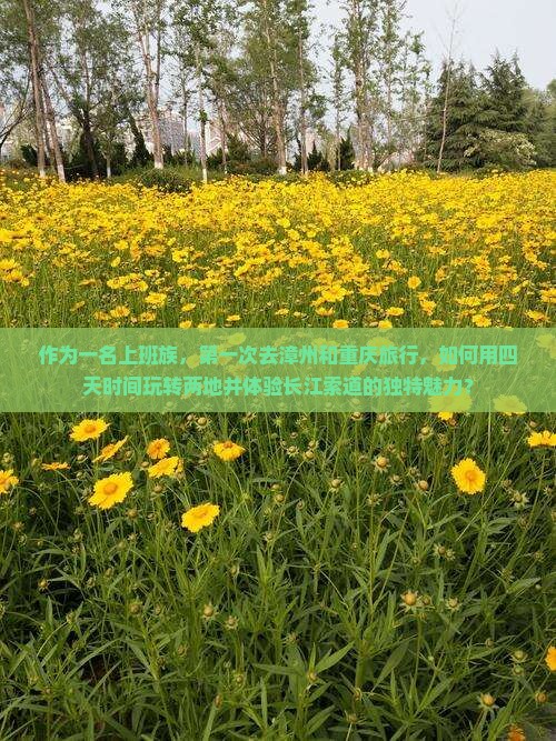 作为一名上班族，第一次去漳州和重庆旅行，如何用四天时间玩转两地并体验长江索道的独特魅力？