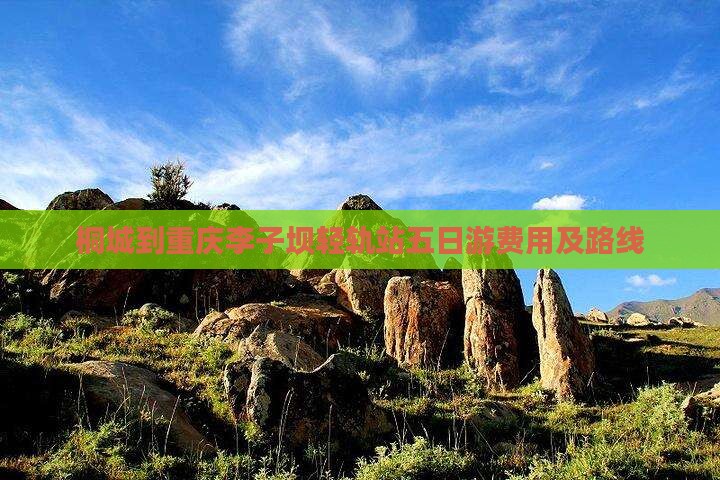 桐城到重庆李子坝轻轨站五日游费用及路线