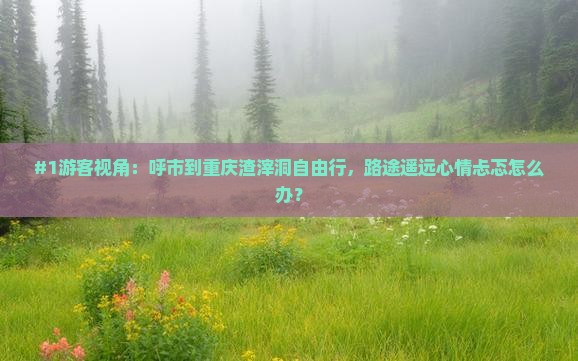 #1游客视角：呼市到重庆渣滓洞自由行，路途遥远心情忐忑怎么办？