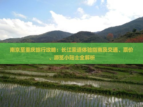 南京至重庆旅行攻略：长江索道体验指南及交通、票价、游览小贴士全解析