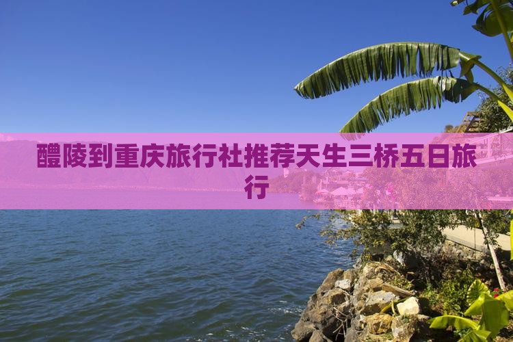 醴陵到重庆旅行社推荐天生三桥五日旅行