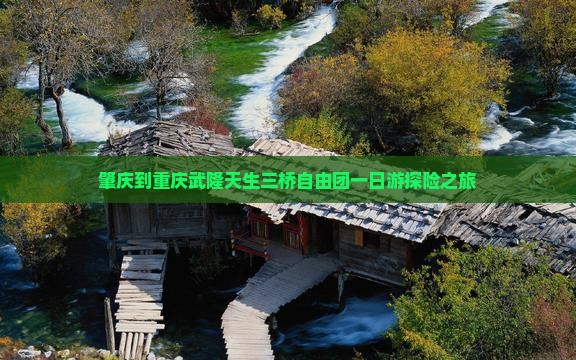 肇庆到重庆武隆天生三桥自由团一日游探险之旅