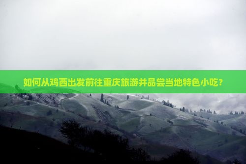 如何从鸡西出发前往重庆旅游并品尝当地特色小吃？