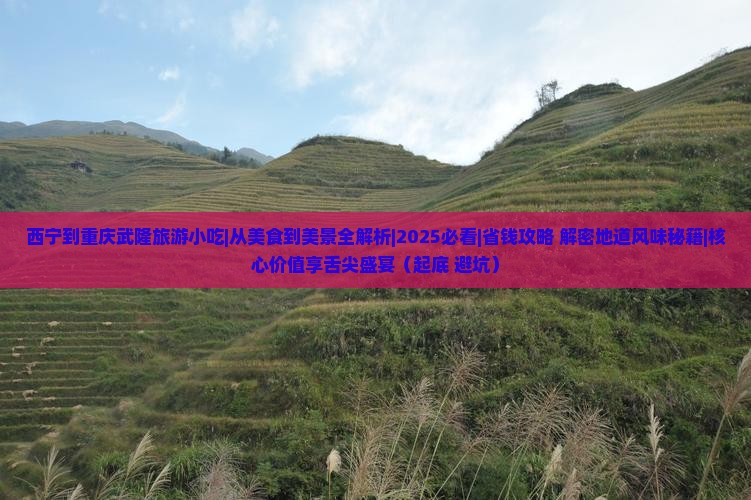西宁到重庆武隆旅游小吃