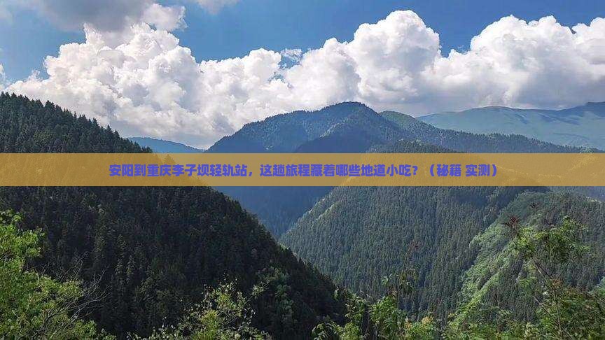安阳到重庆李子坝轻轨站旅游小吃