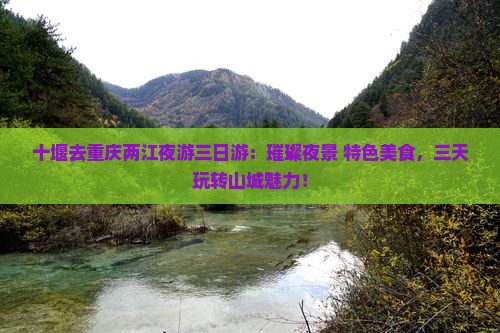 十堰去重庆两江夜游三日游