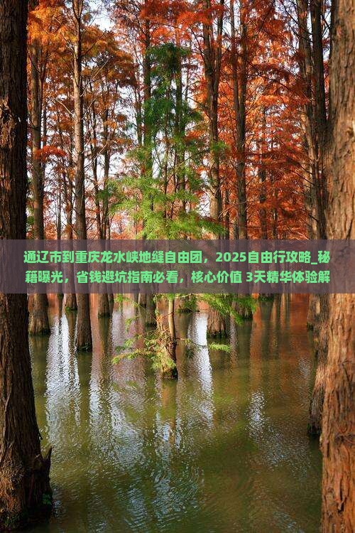 通辽市到重庆龙水峡地缝自由团