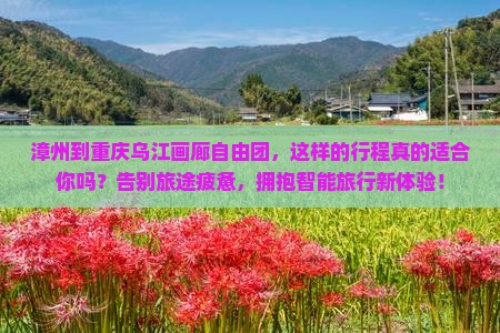 漳州到重庆乌江画廊自由团