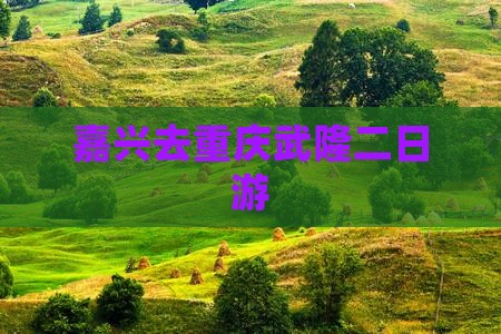 嘉兴去重庆武隆二日游