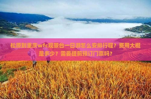 松原到重庆wfc观景台一日游怎么安排行程？费用大概是多少？需要提前预订门票吗？