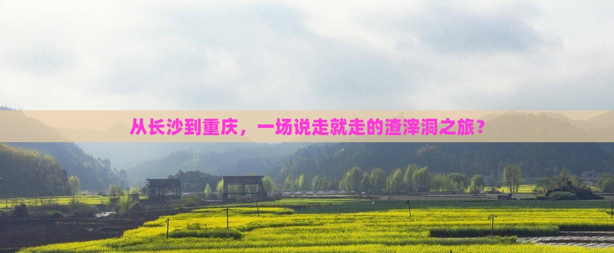 从长沙到重庆，一场说走就走的渣滓洞之旅？