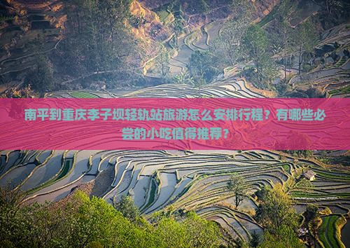 南平到重庆李子坝轻轨站旅游怎么安排行程？有哪些必尝的小吃值得推荐？