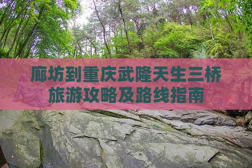 廊坊到重庆武隆天生三桥旅游攻略及路线指南