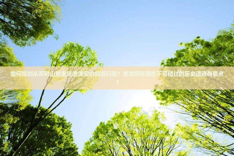 如何规划从双鸭山到重庆渣滓洞的旅游行程？渣滓洞有哪些不可错过的历史遗迹与景点？
