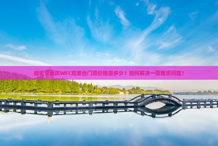 德宏到重庆wfc观景台门票