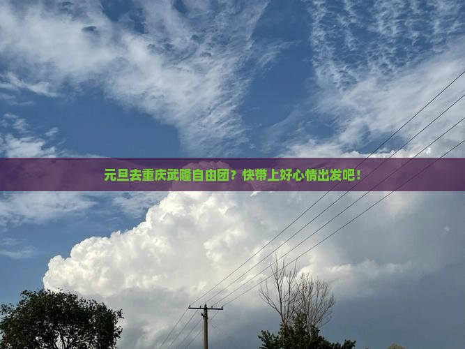 元旦去重庆武隆自由团