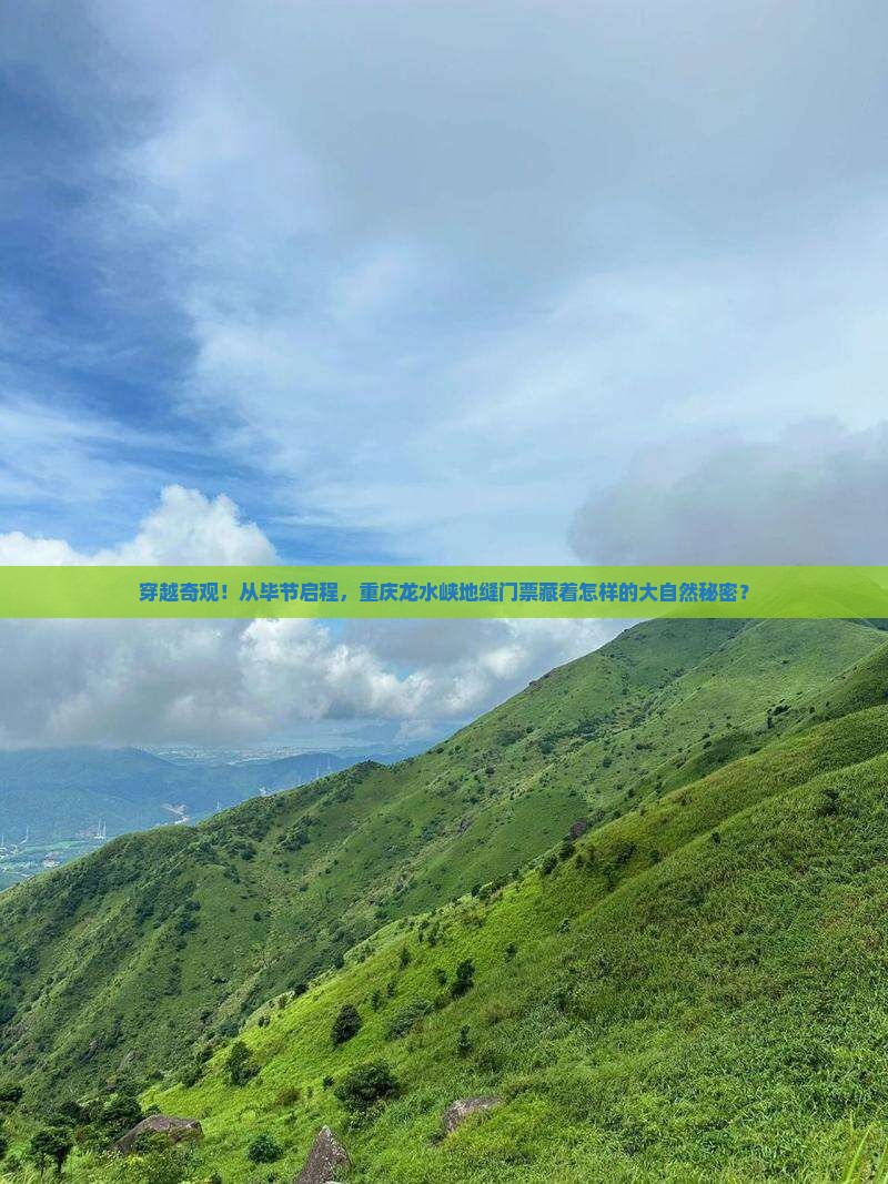毕节去重庆龙水峡地缝门票