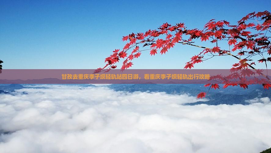 甘孜去重庆李子坝轻轨站四日游