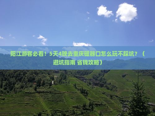 阳江到重庆磁器口旅行社