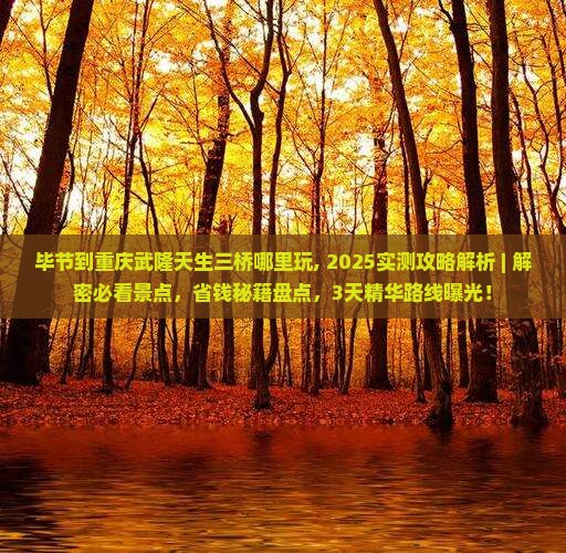 毕节到重庆武隆天生三桥哪里玩