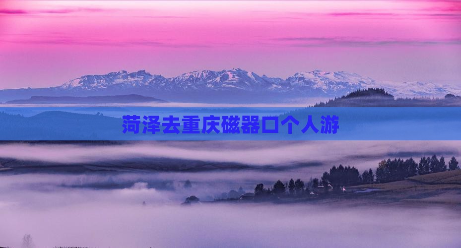 菏泽去重庆磁器口个人游