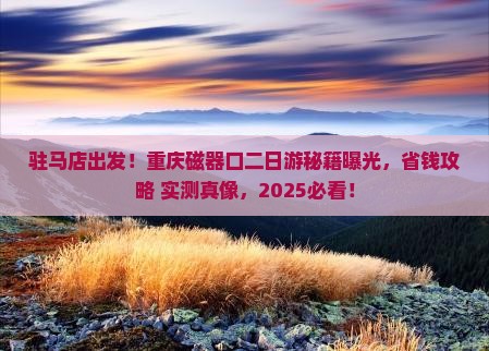 驻马店去重庆磁器口二日游 驻马店去重庆磁器口二日游