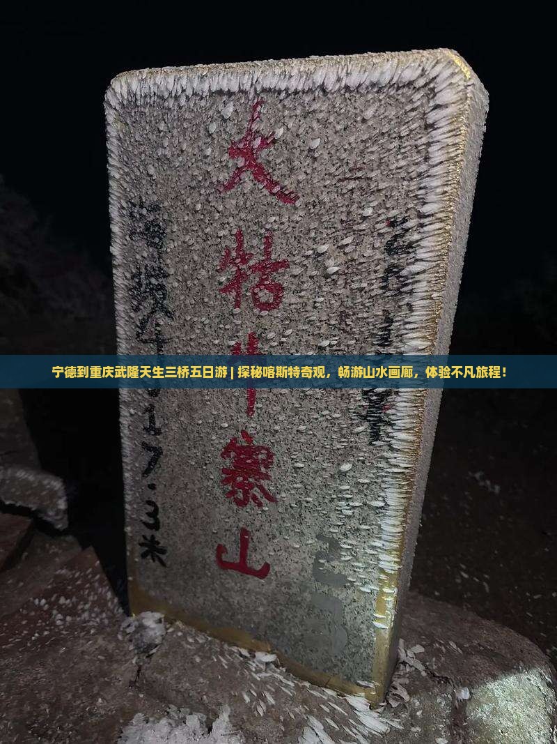 宁德到重庆武隆天生三桥五日游