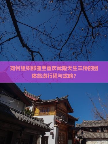 那曲去重庆武隆天生三桥团体旅游