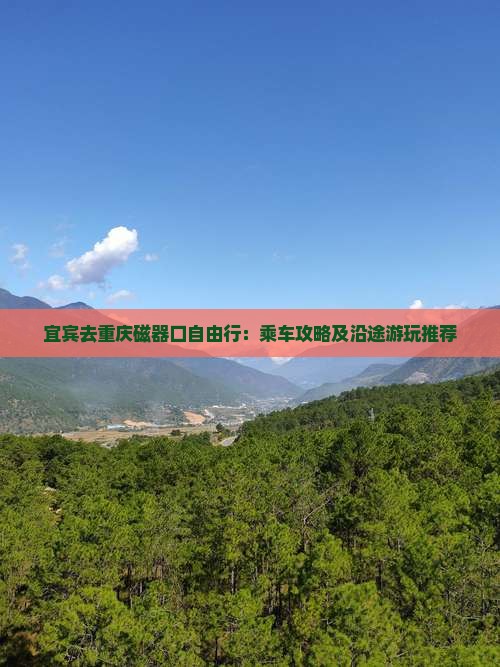 宜宾去重庆磁器口自由行