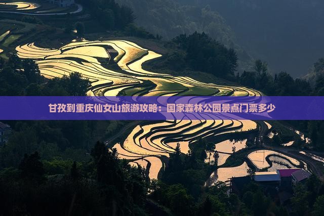 甘孜到重庆仙女山门票