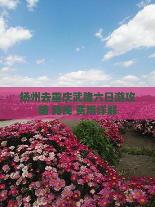 扬州去重庆武隆六日游