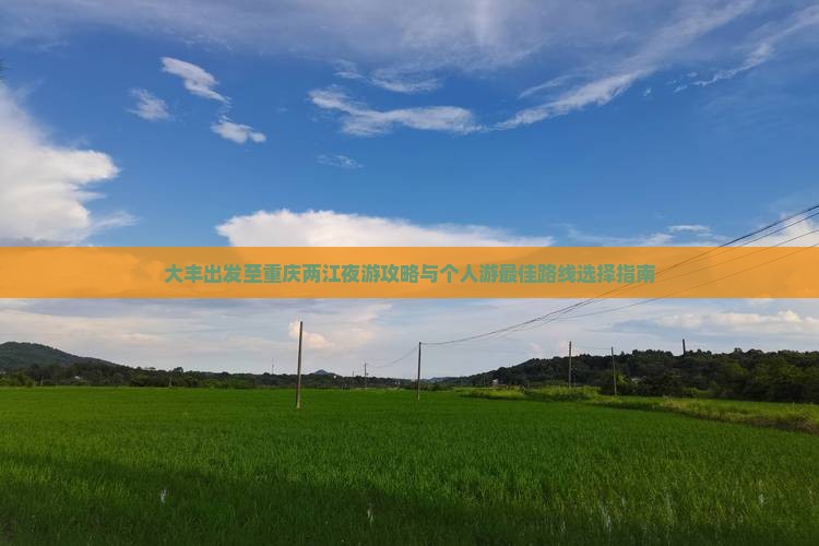 大丰到重庆两江夜游个人游