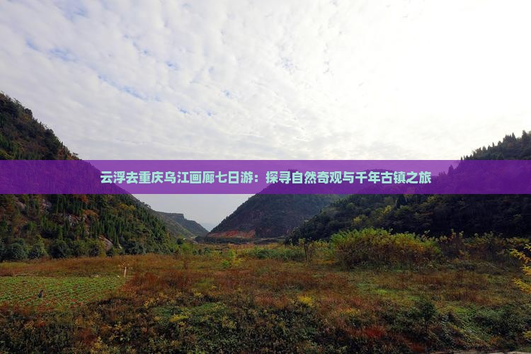 云浮去重庆乌江画廊七日游
