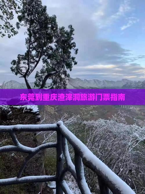 东莞去重庆渣滓洞门票