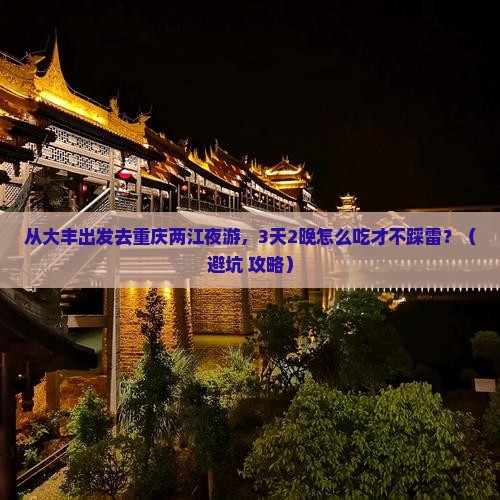 大丰去重庆两江夜游旅游小吃