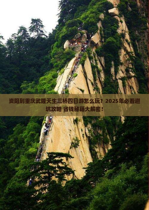 资阳到重庆武隆天生三桥四日游