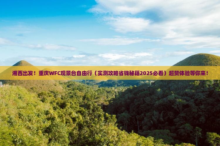 湘西去重庆wfc观景台自由团