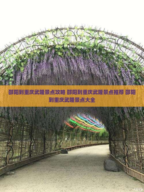 邵阳到重庆武隆景点