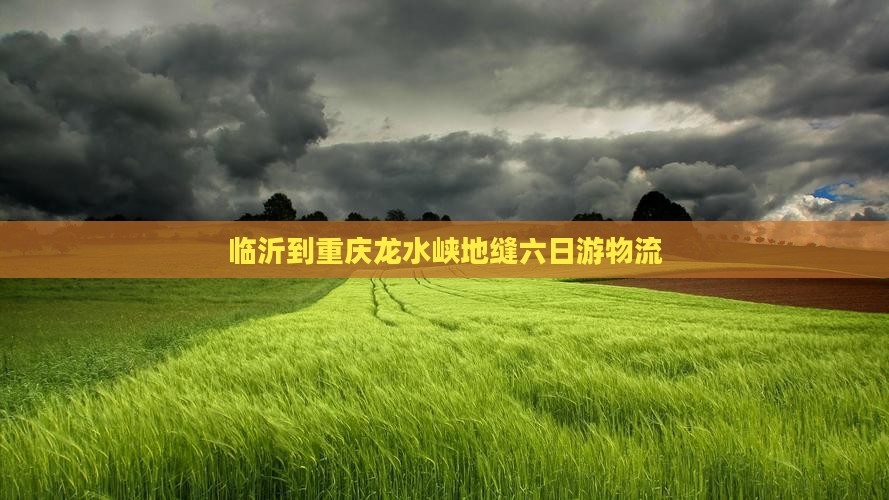 临沂到重庆龙水峡地缝六日游